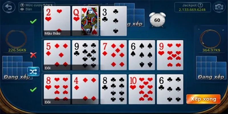 Mậu binh là game bài hút khách nhất của HITCLUB