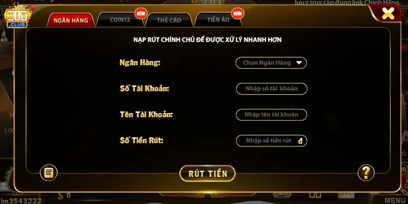 Rút tiền HITCLUB